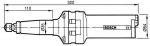 Пневматическая прямая шлифмашина 550 Вт BOSCH 0607252103