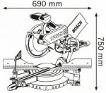 Торцовочная пила BOSCH GCM 12 SD 0601B23508
