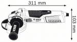 Угловая шлифмашина BOSCH GWS 15-125 CIE Professional 0601796003